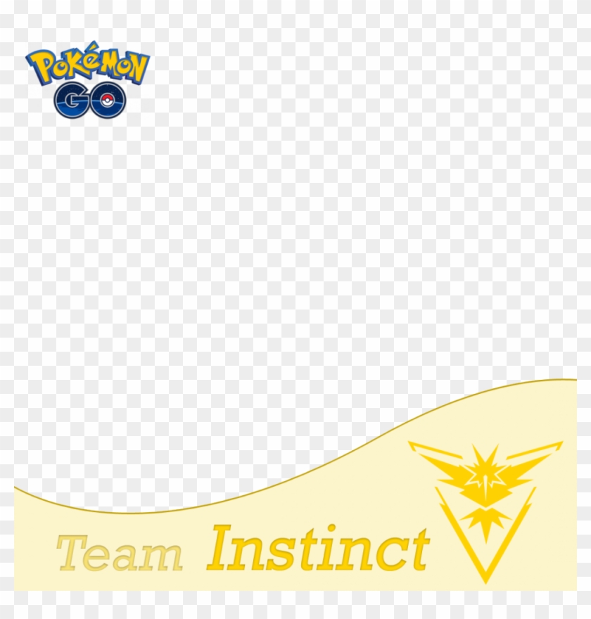 Team Instinct Pokemon Go Profile Picture Frame Filter Pokemon Hd Png Download 1000x1000 Pngfind