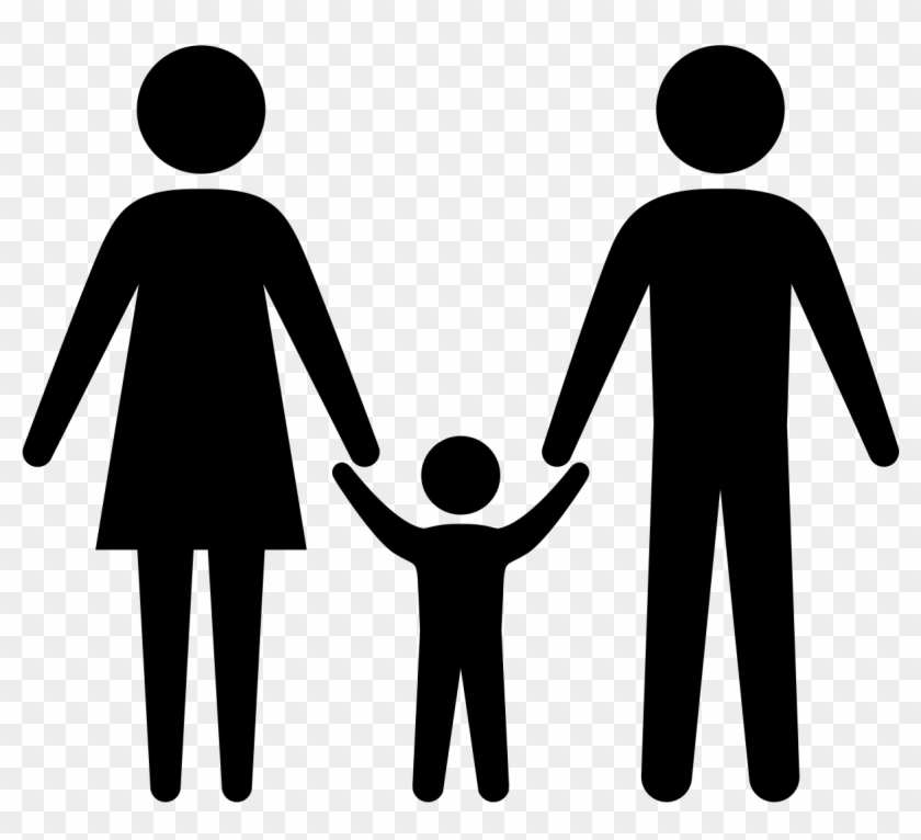 photo Transparent Family Of 5 Silhouette family holding hands silhouette png