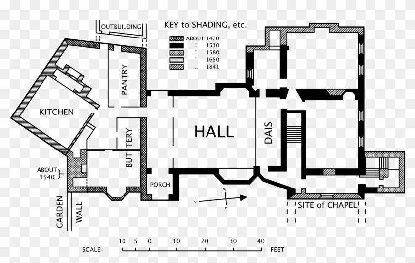 Horham Hall Blueprint Medieval House Floor Plan Hd Png Download 3000x1820 218599 Pngfind