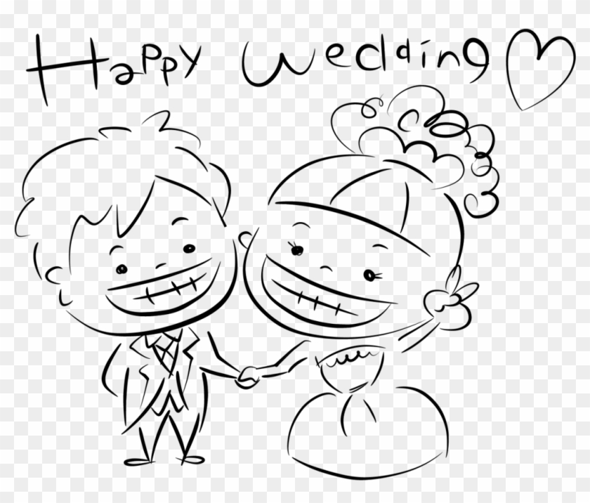 ｈａｐｐｙｗｅｄｄｉｎｇ文字あり 手書き 新郎 新婦 イラスト hd png download 1280x960 2101136 pngfind