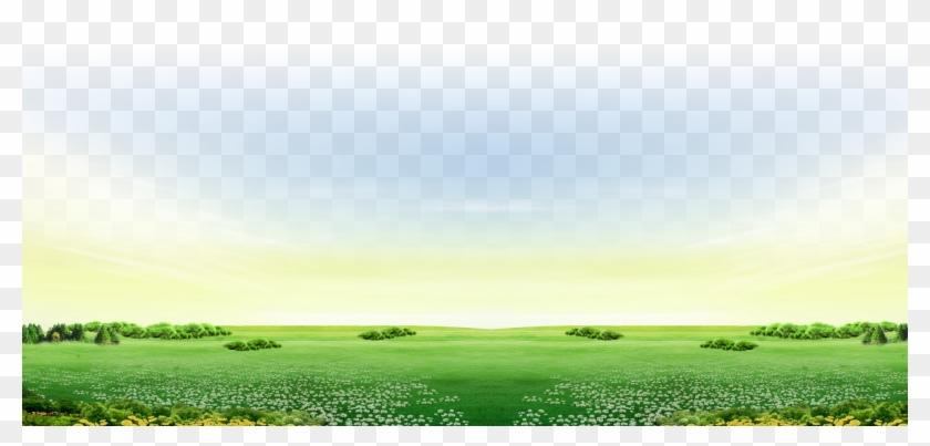 Steppe Farm Rural Area - Farm Background With Grass, HD Png Download -  1920x830(#2103222) - PngFind
