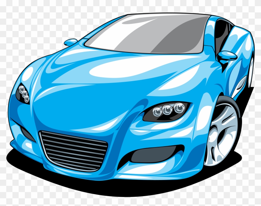 Cartoon Sports Car Images - Free Sports Car Vector, HD Png Download -  3908x2850(#2105663) - PngFind