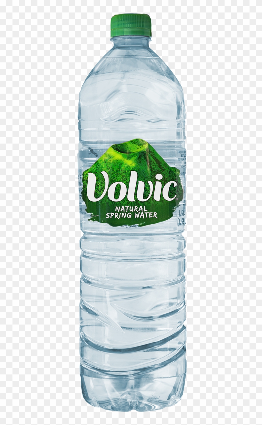 volvic glass bottle