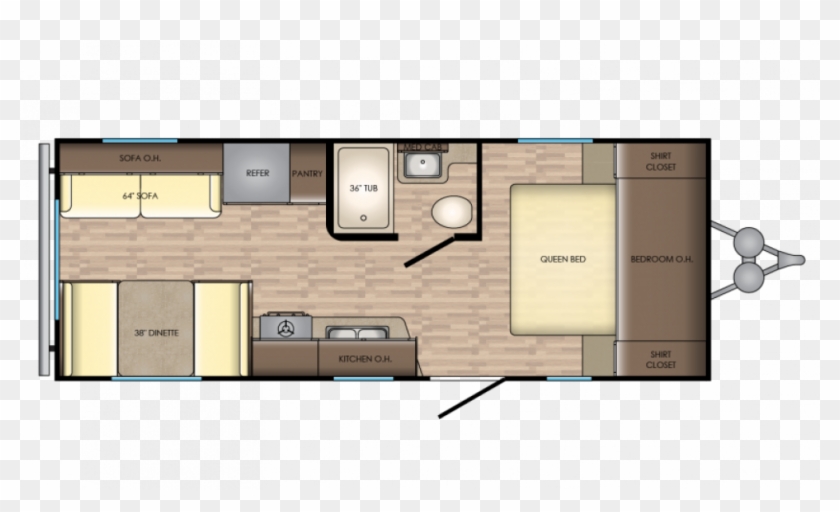 2018 Zinger Zr211rd Floor Plan Img Caravan, HD Png