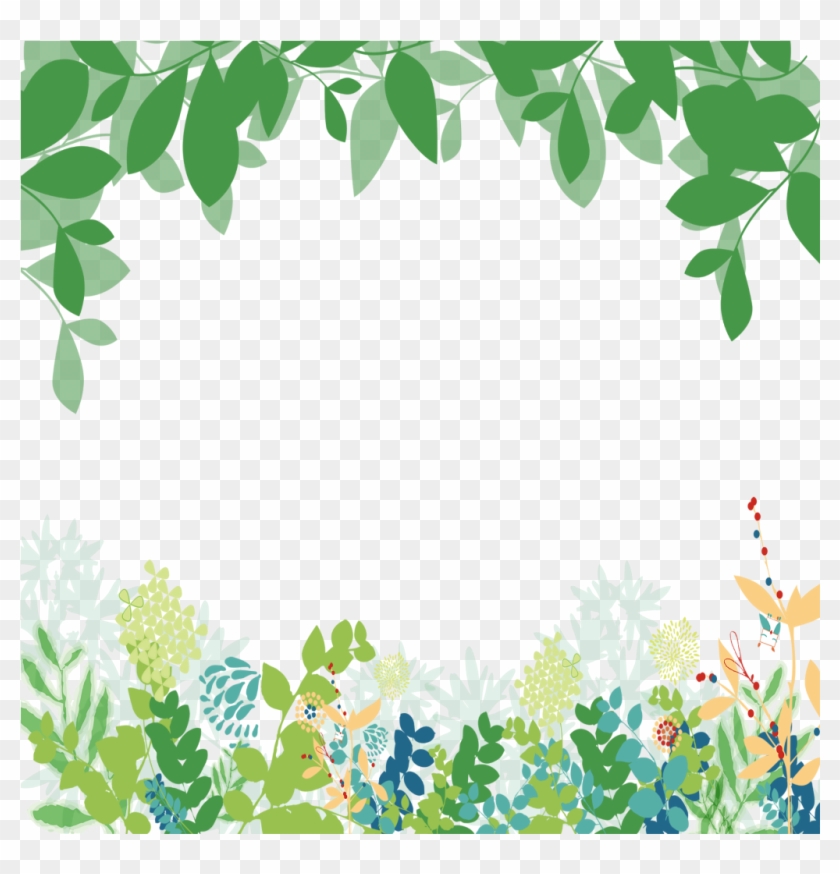 mq #green #leaf #leaves #frames #border #borders - Green Floral Background  Png, Transparent Png - 1024x1024(#2113364) - PngFind