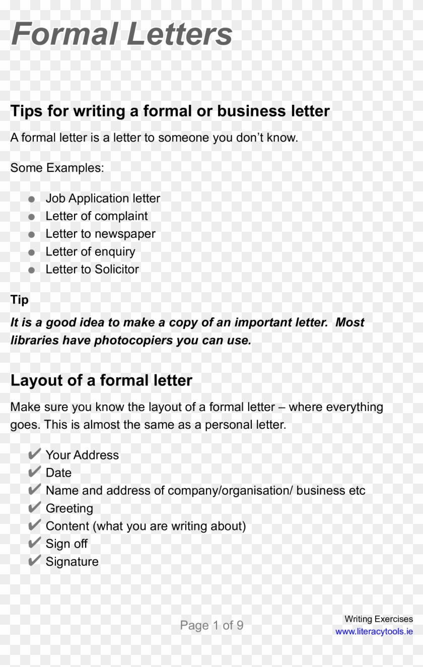 Format A Business Letter from www.pngfind.com