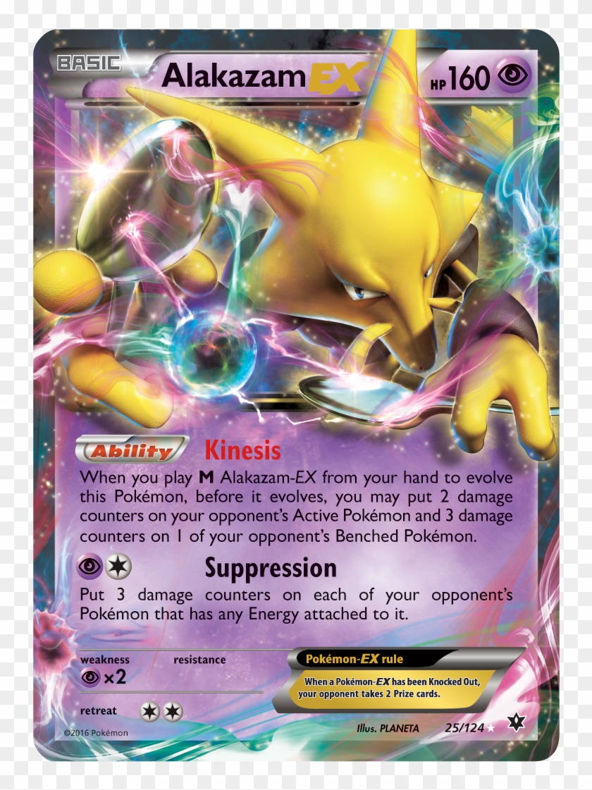 pokemon tcg cards download The New @pokemon Tcg Set Fates Collide Hits On May - Alakazam Ex Card, HD  Png Download - 819x1114(#2124095)