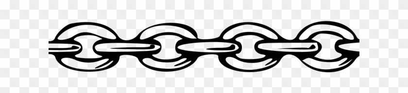 Chain Vector - Black And White Clip Art Chain, HD Png Download