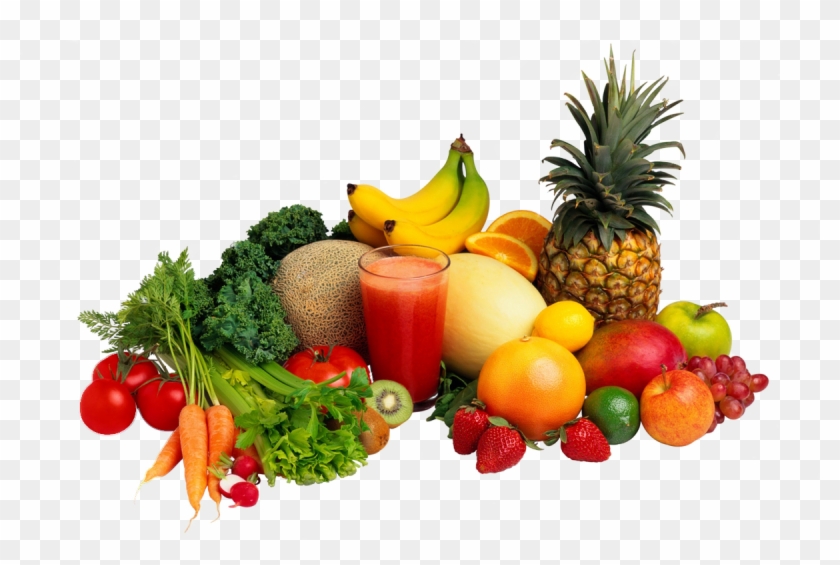 Healthy Food Png Transparent Background - Fruits And Vegetables In Plate,  Png Download - 1200x750(#2132588) - PngFind