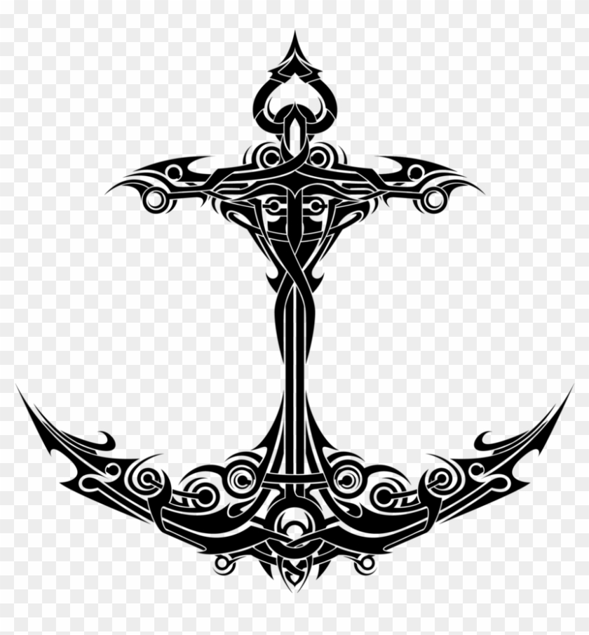 Ongebruikt Mermaid Anchor Tattoo - Polynesian Anchor Tattoo Designs, HD Png RN-41