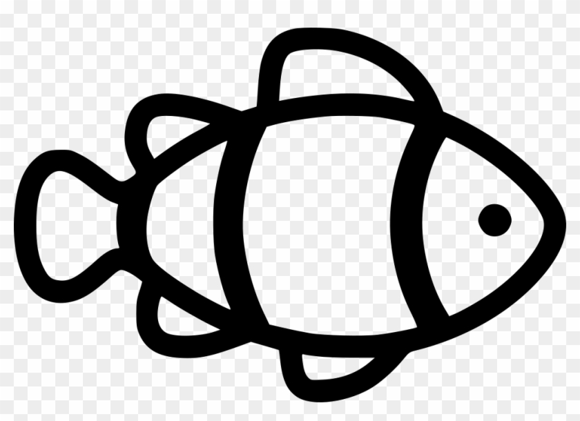 Download Png File Svg - Outline Of Clown Fish, Transparent Png - 980x666(#2147368) - PngFind