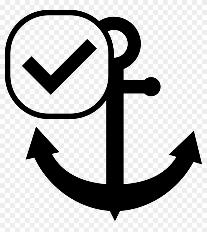 Anchor With Check Mark Svg Png Icon Simbolo Ancora Transparent Png 916x980 2167419 Pngfind