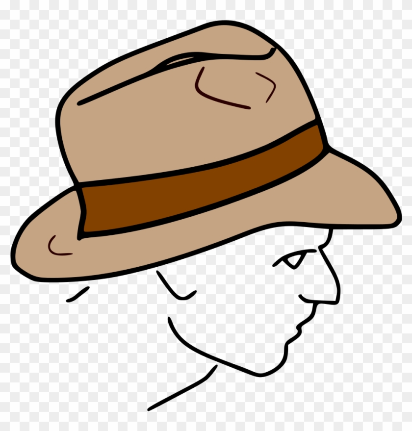 File Fedora Line Drawing - Indiana Jones Hat Cartoon, HD Png Download -  1005x1024(#2174636) - PngFind