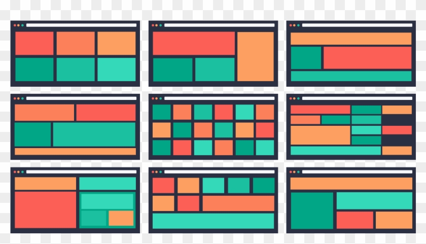 Choose The Space, Size And Location Of Different Grid - Art, HD Png ...