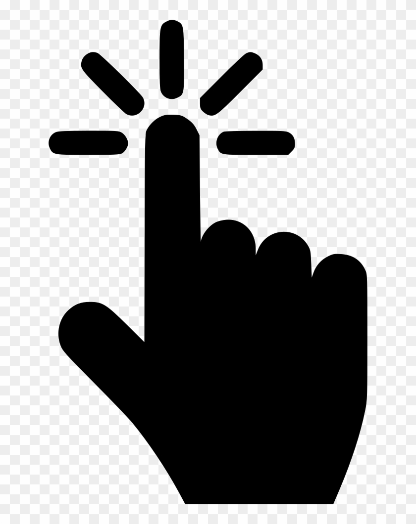 Cursor Press Button Index Finger Pointer Point Click Icon Hd Png Download 644x980 Pngfind