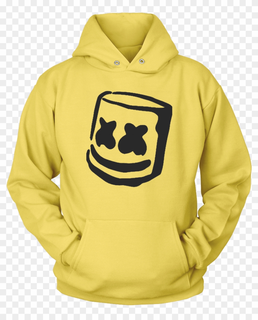 marshmello hoodie yellow