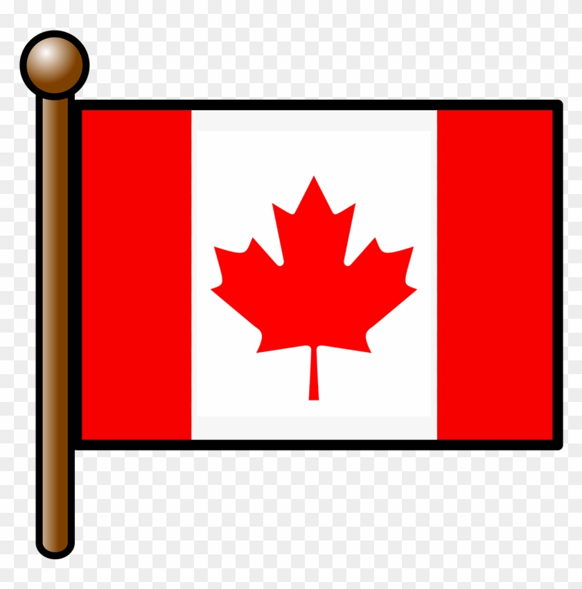 Canadian Flag - Draw A Canada Flag, HD Png Download - 800x800(#2194370