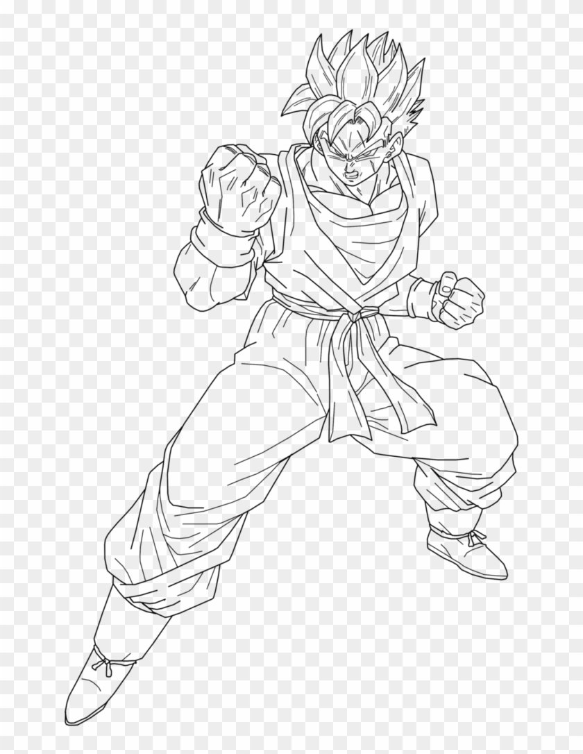 Dragon Ball Coloring Pages Future Trunks And Gohan Future Gohan Black And White Hd Png Download 786x1017 Pngfind