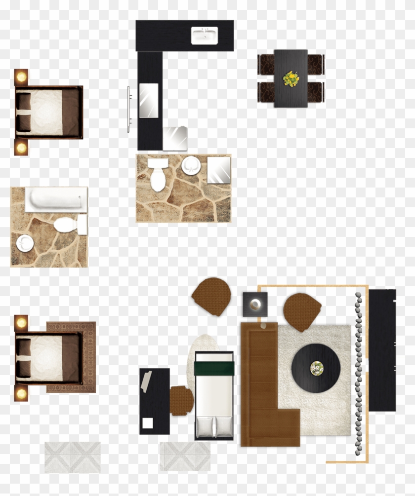 Living Room Top View Furniture Png - img-cahoots