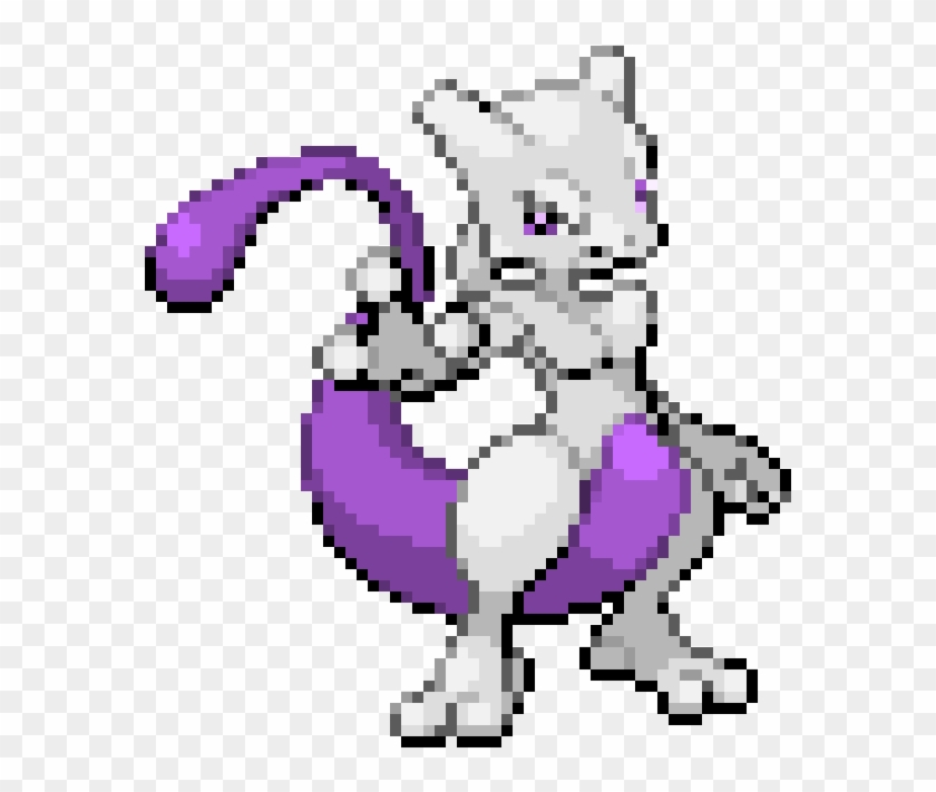 Pixilart - Shiny Mewtwo Pokemon Sprite by Deviant