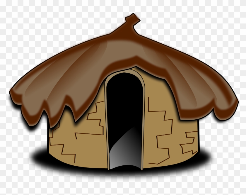 Oca House Hut Mud Clip Art - Stone Age House Cartoon, HD Png Download -  800x585(#222644) - PngFind
