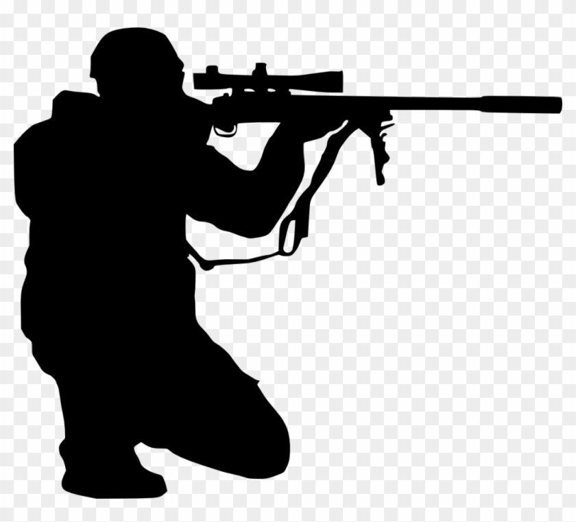 Free Png Sniper Shooter Silhouette Png - Sniper Png Black, Transparent ...