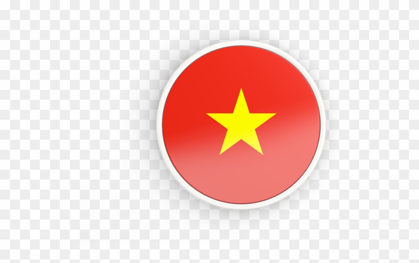 Vietnam Flag Square Tie Clip 