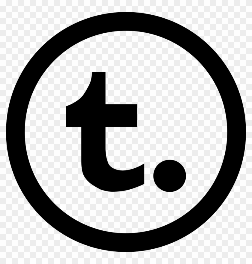 Tumblr Comment Button Social Tumblr Circular Button Comments - Down Arrow In Circle, HD Png ...
