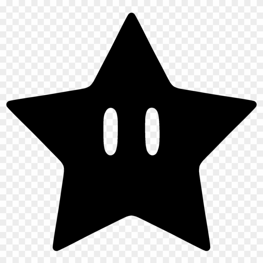 silhouette-super-mario-super-mario-star-vector-hd-png-download