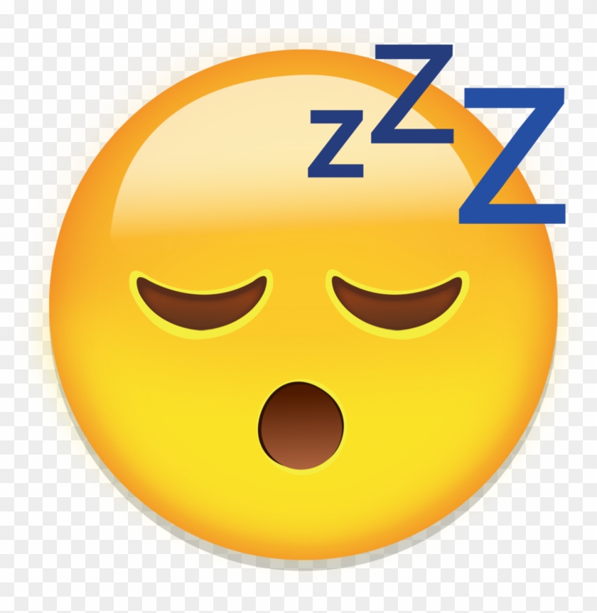 Emoticon Sticker Smiley Face Sleep Emoji, HD Png Download - 800x783