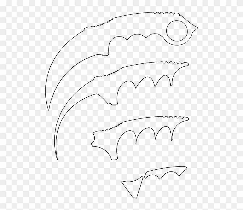 Free Karambit Template