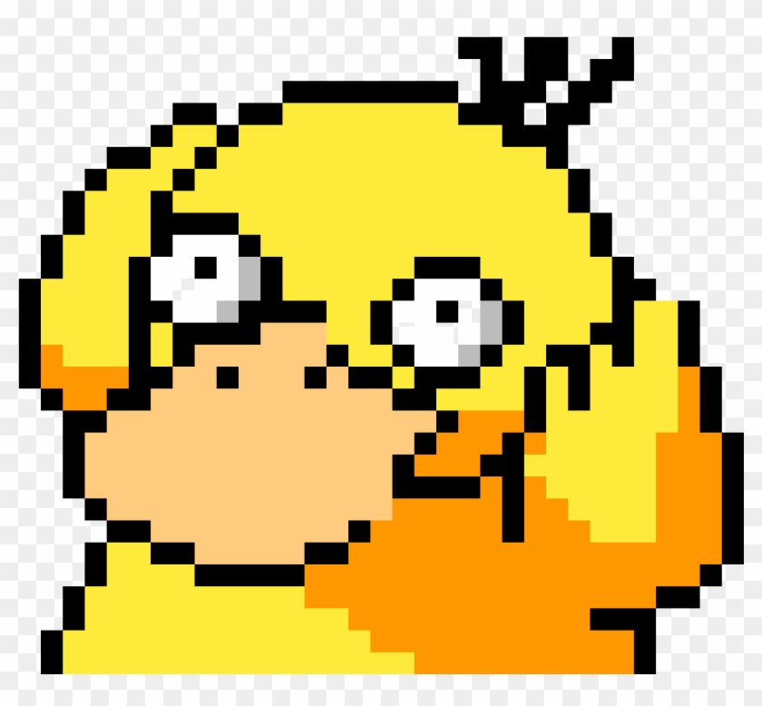 Psyduck Simple Anime Pixel Art Hd Png Download 1200x1200 - pixel art roblox anime