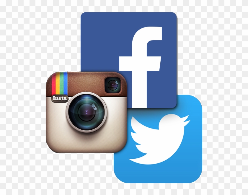 Instagram Facebook And Twitter Icons Png Download Social Media Facebook Twitter Instagram Png Transparent Png 531x580 2213054 Pngfind