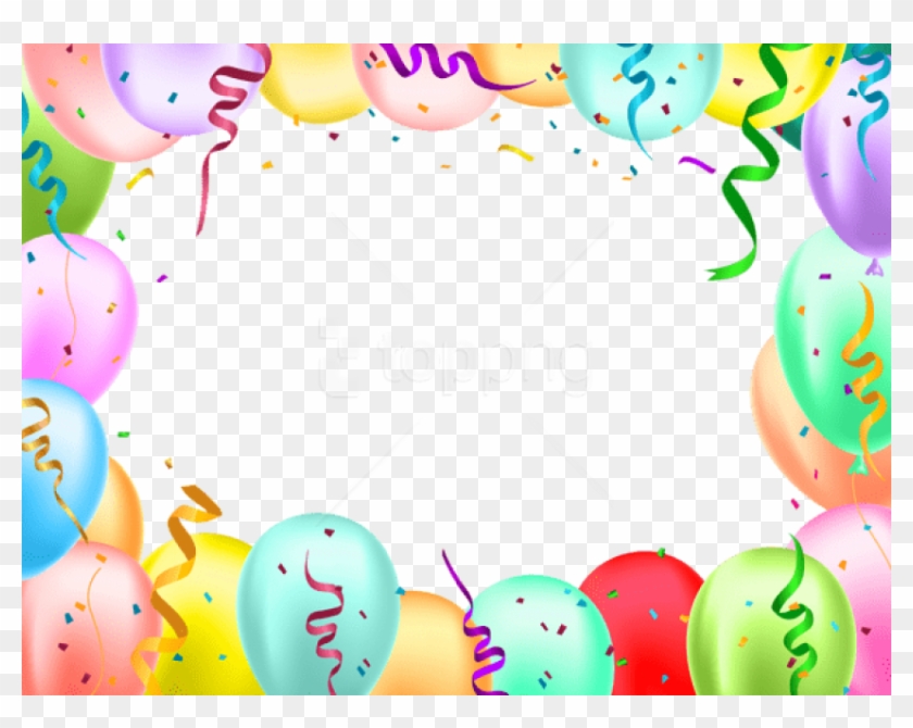 Download Free Png Download Birthday Border With Balloons Transparent Transparent Birthday Border Clipart Png Download 850x638 2225745 Pngfind