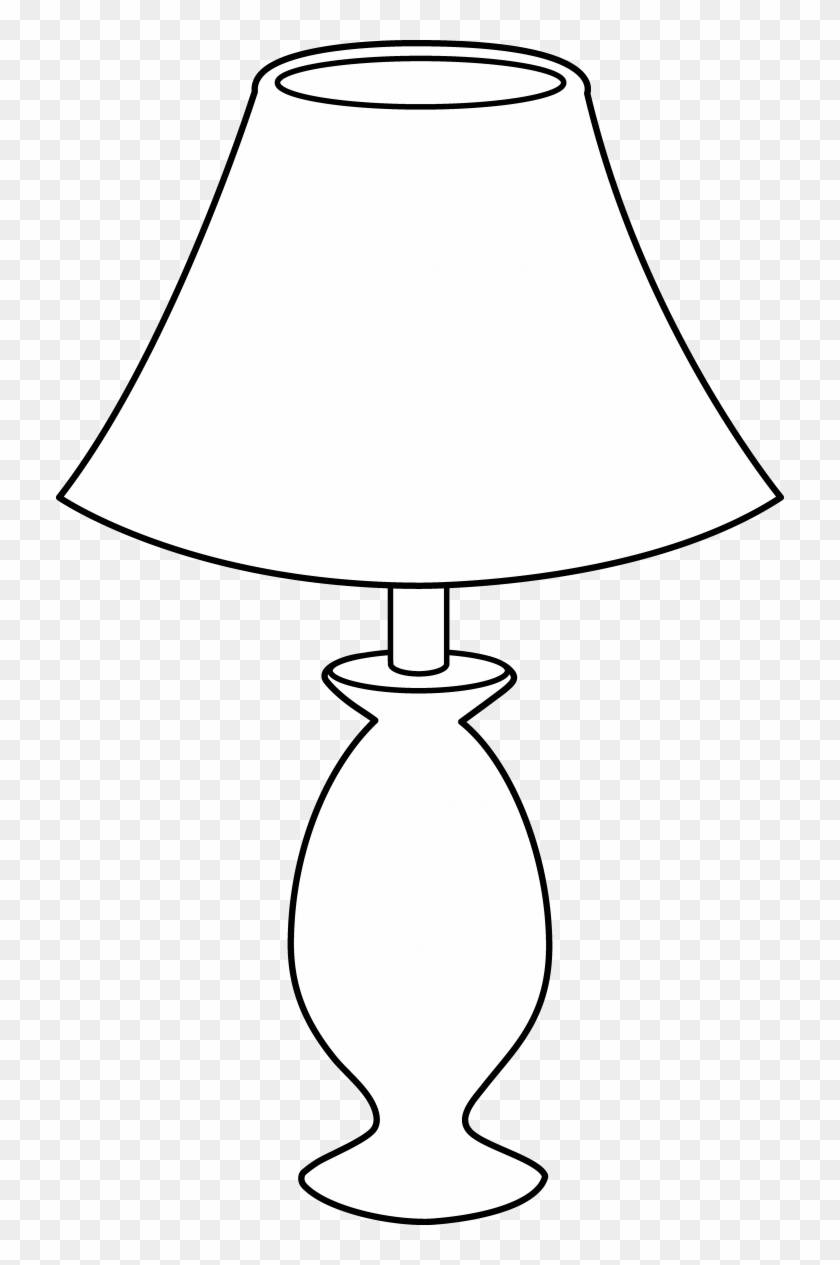 Lamp Clipart Table Pencil And In Color Lamps At Lowes - Lamp Black And