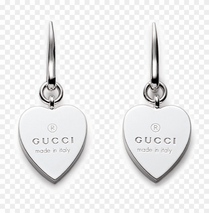 gucci heart drop earrings
