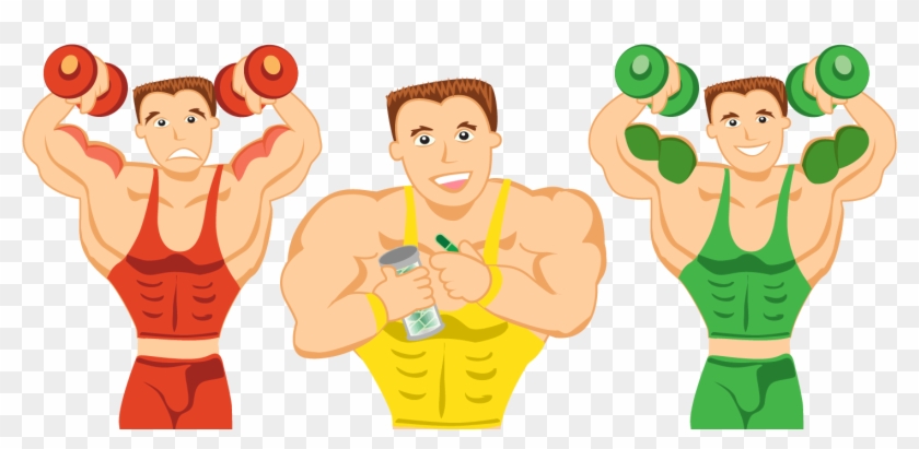 Making Muscle Animated For Free On Mbtskoudsalg Png - Transparent Cartoon  Strong Man, Png Download - 1488x659(#2243058) - PngFind