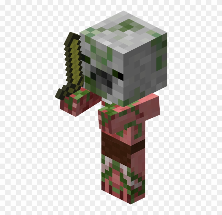 Baby Zombie Pigman Minecraft Zombie Pigman Png Transparent Png 426x735 Pngfind