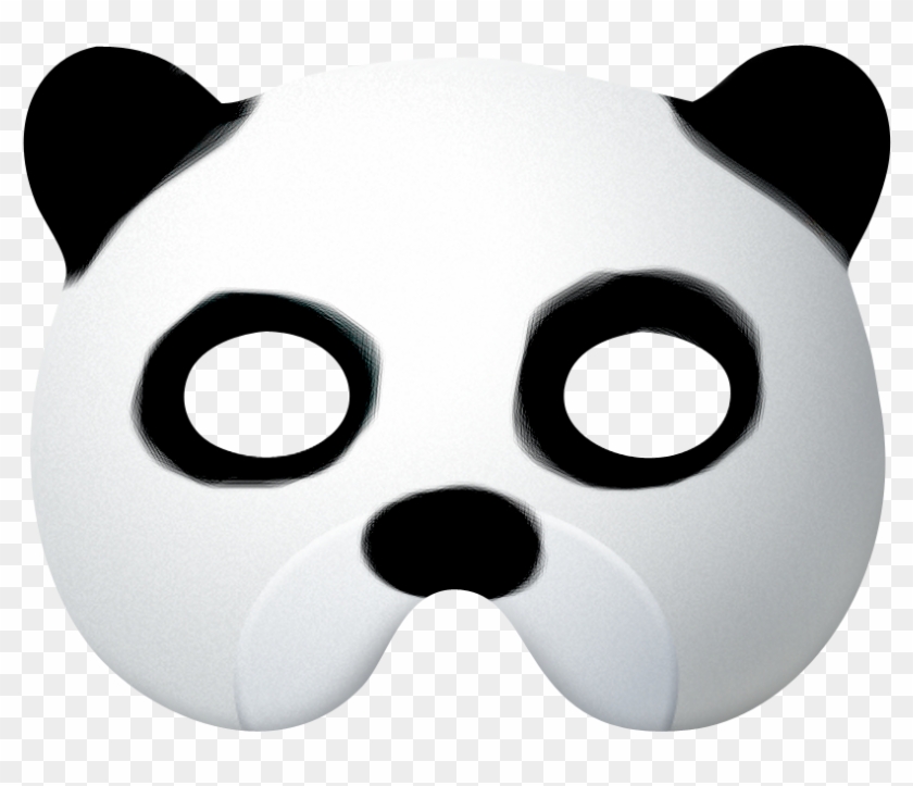 Panda Clipart Mask, HD Png Download - 812x643(#2246487) - PngFind