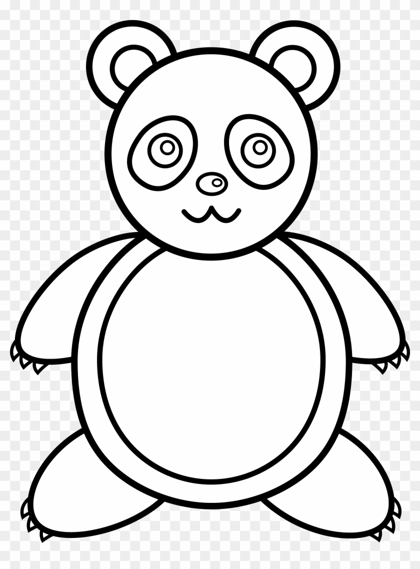 photo Panda Drawing Line Art panda bear line art panda outline hd