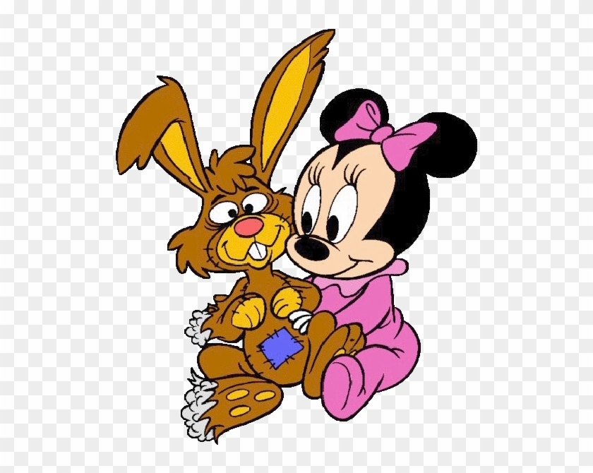 Minnie Mouse With Teddy Bear Baby Disney Easter Clip Art Hd Png Download 600x600 2251306 Pngfind