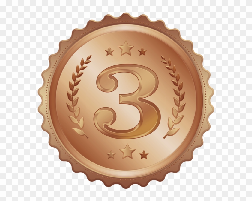 Third Place Medal Badge Clipart Image - Emblem, HD Png Download