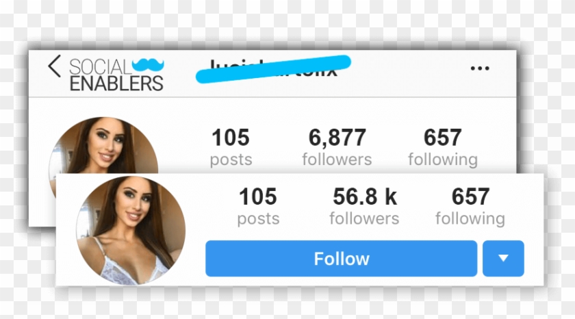A Few More Pictures - Instagram Followers Before And After, HD Png Download  - 842x428(#2265135) - PngFind