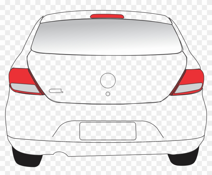 Rear Clipart Back Car - Car Back Clipart, HD Png Download - 2210x1728