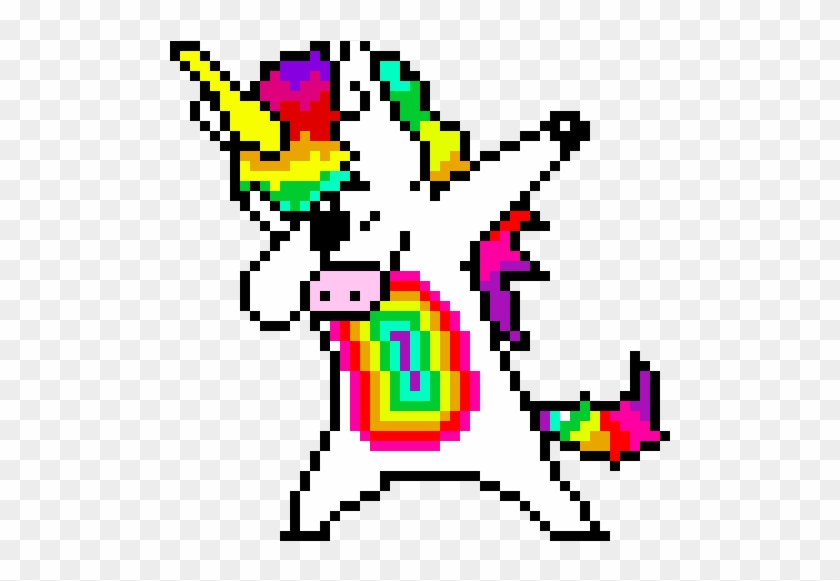 Einhorn Pixel Art / #Einhorn aus #Bügelperlen nach der Vorlage unter