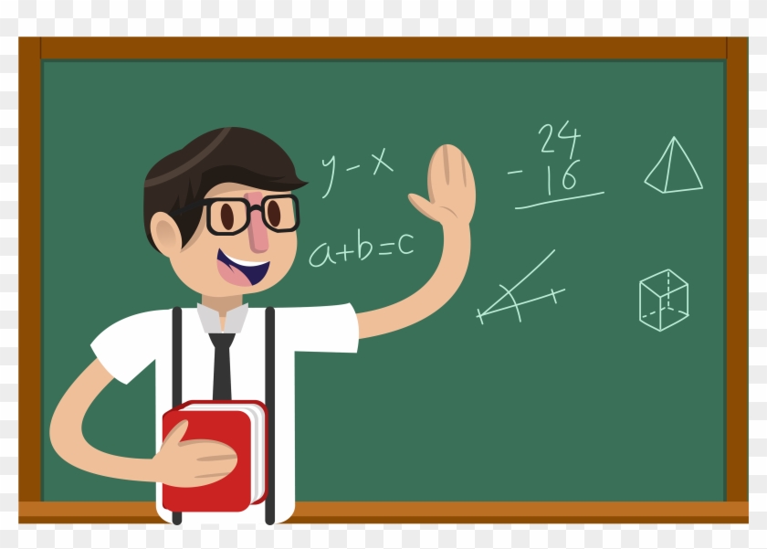 Cartoon Math Pictures Search Result Cliparts For Cartoon - Male Teacher  Clipart Hd, HD Png Download - 4000x2909(#2271743) - PngFind