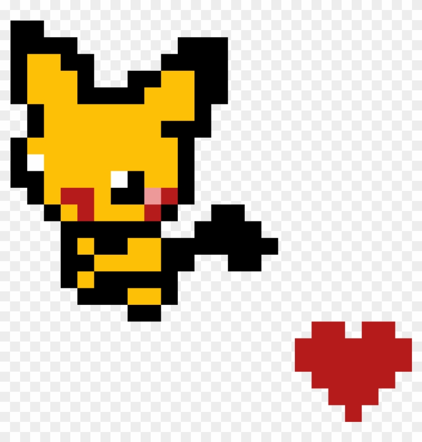 Pichu - Small Pixel Art Grid, HD Png Download - 1184x1184(#2272433