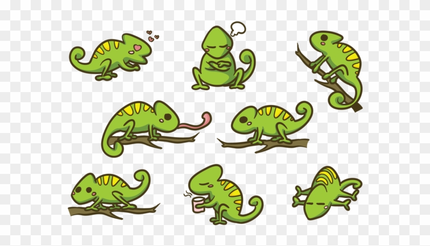 Chameleon Png - Dibujos De Camaleones Animados, Transparent Png -  669x490(#2279611) - PngFind