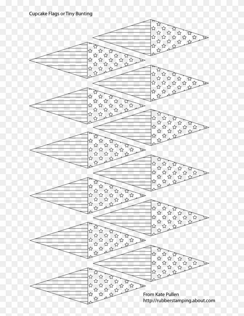 blank-cupcake-flag-templates-printable-sketch-hd-png-download