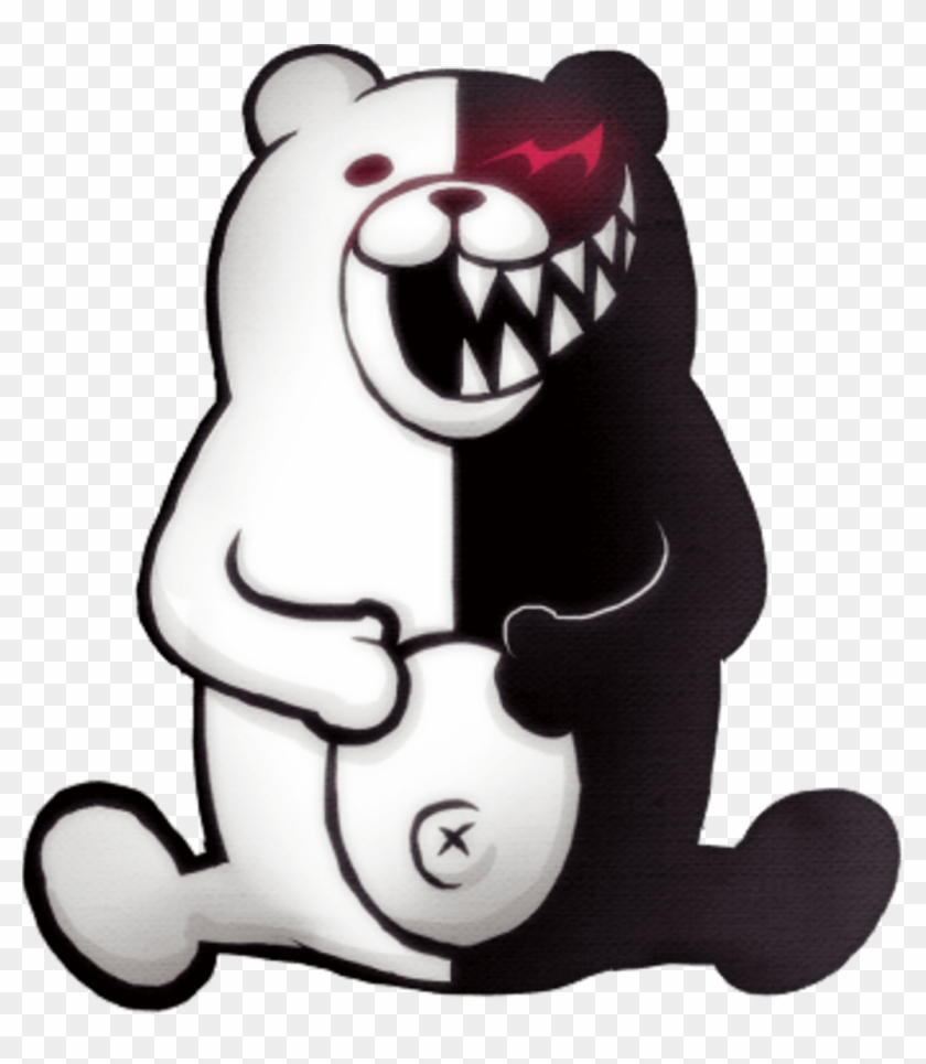 Monokuma Sticker - Monokuma Laughing, HD Png Download.